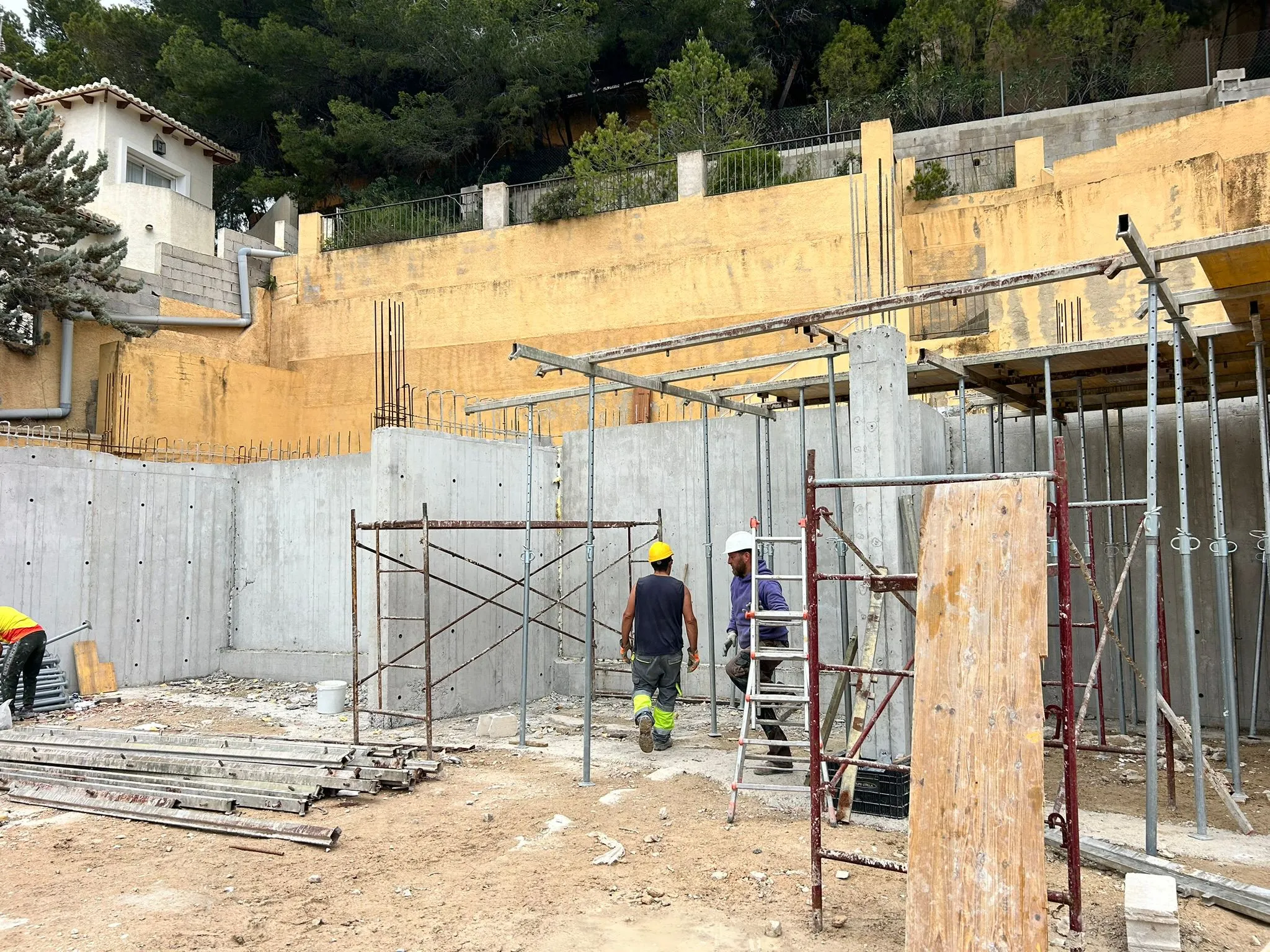 Detalle de construcción de chalet — Masel Construcción